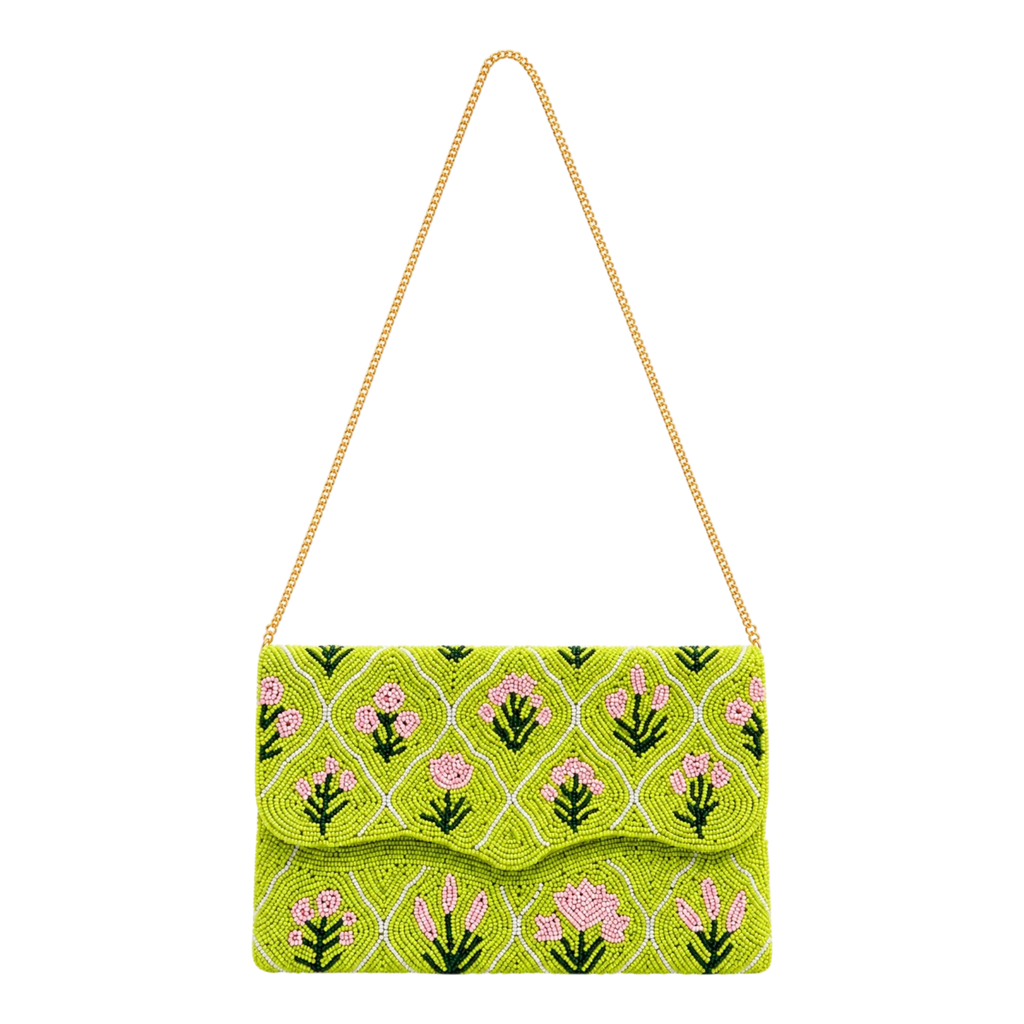 Verdant Muse Embroidered Clutch – Image 2 | JOYCO