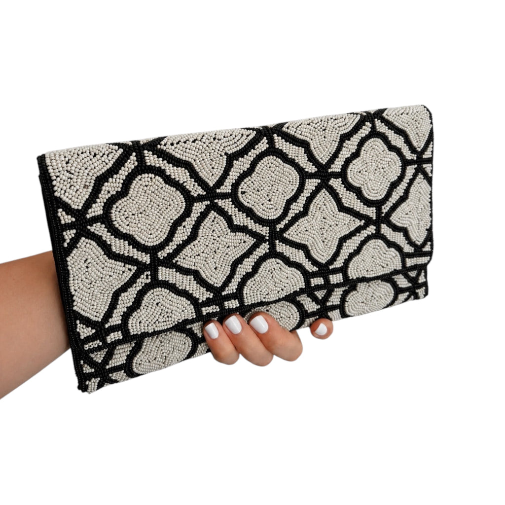 Maison Blanc Embroidered Clutch – Image 4 | JOYCO