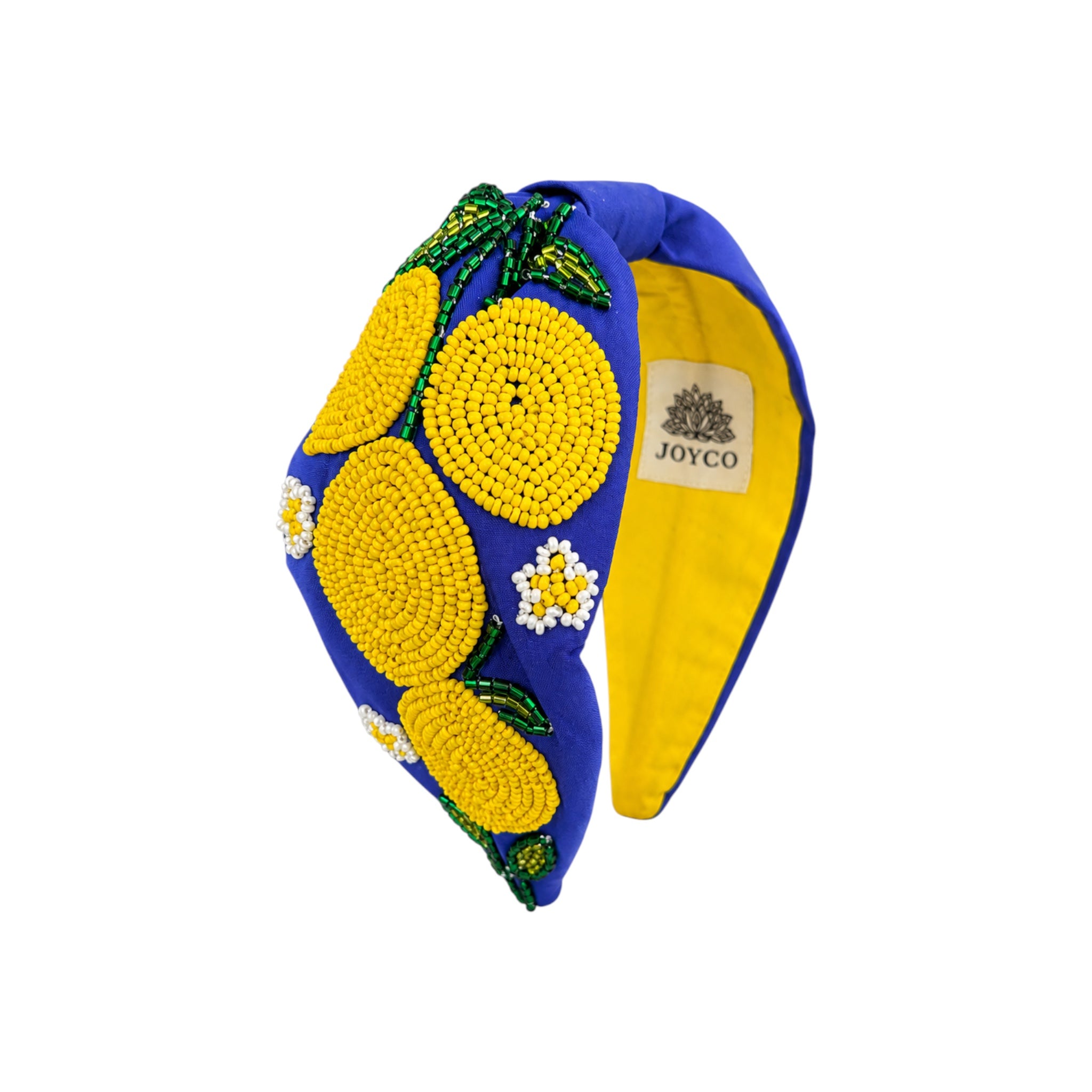Capri Lemon Embroidered Women Headband – Image 1 | JOYCO