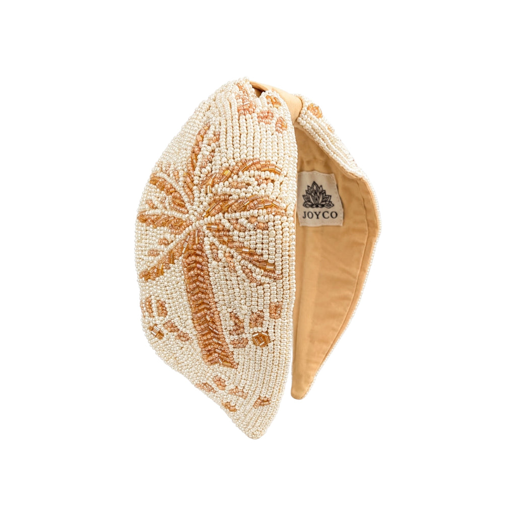 Palm Glow Embroidered Women Headband – Image 1 | JOYCO