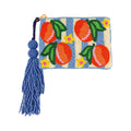Peach Riviera Embroidered Pouch – Image 1 | JOYCO