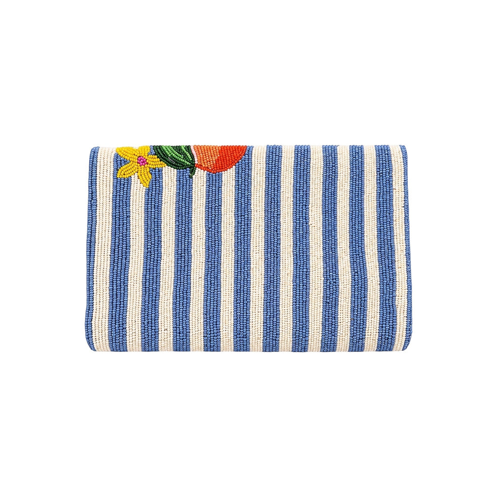Peach Riviera Embroidered Clutch – Image 5 | JOYCO
