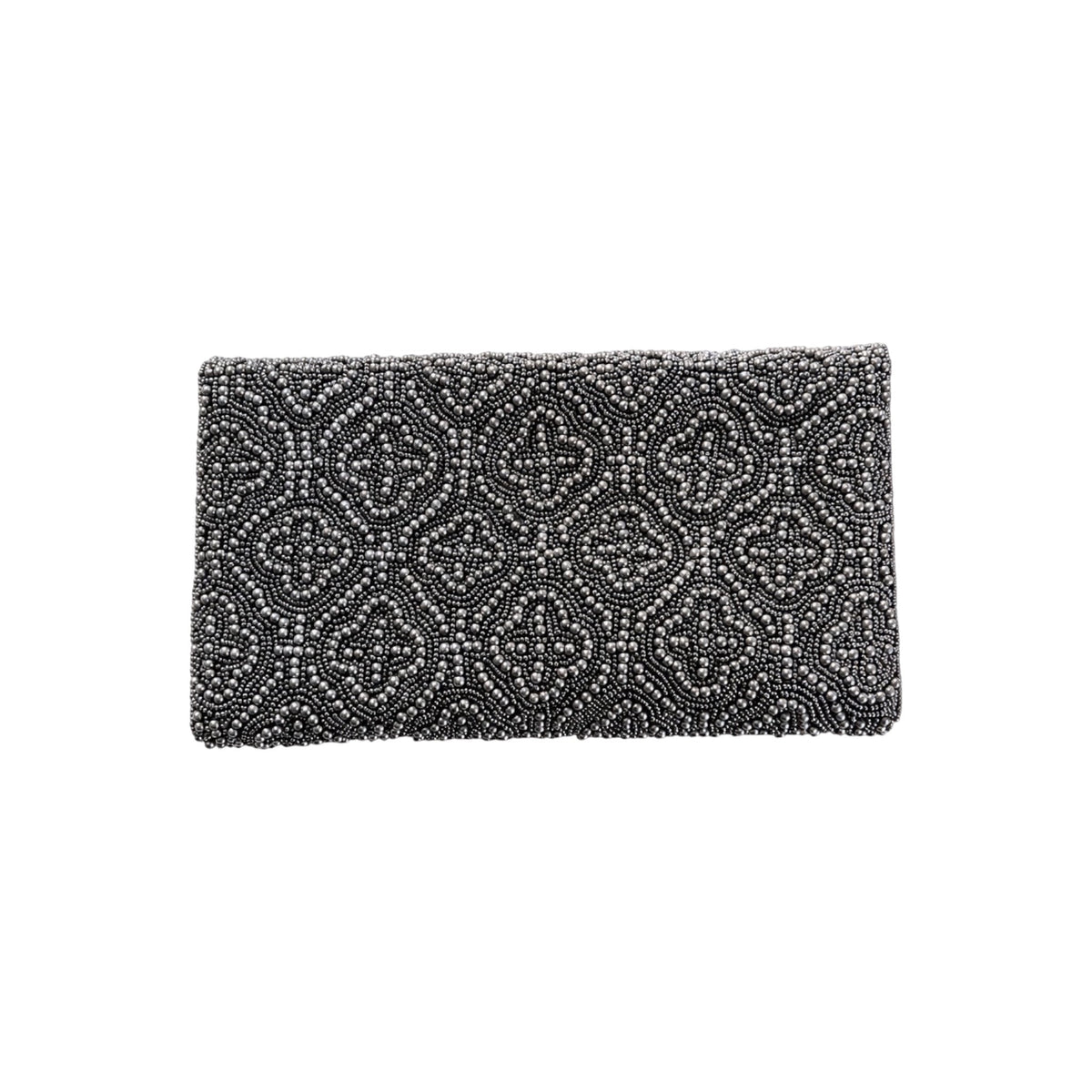 Black Orchid Embroidered Clutch – Image 5 | JOYCO