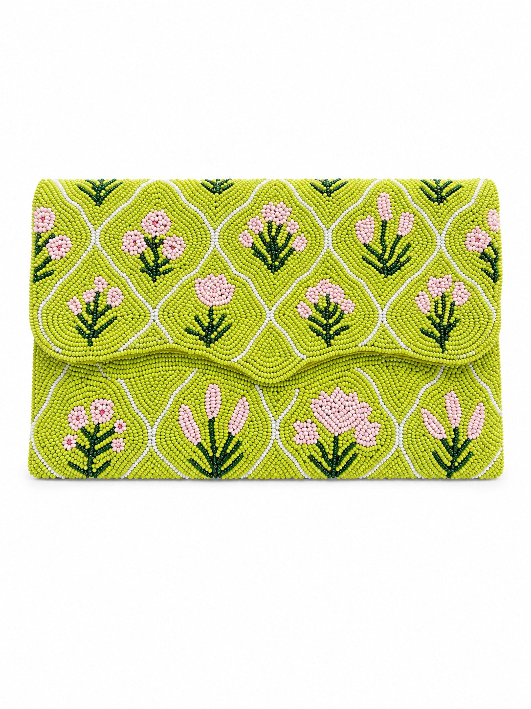 Verdant Muse Embroidered Clutch