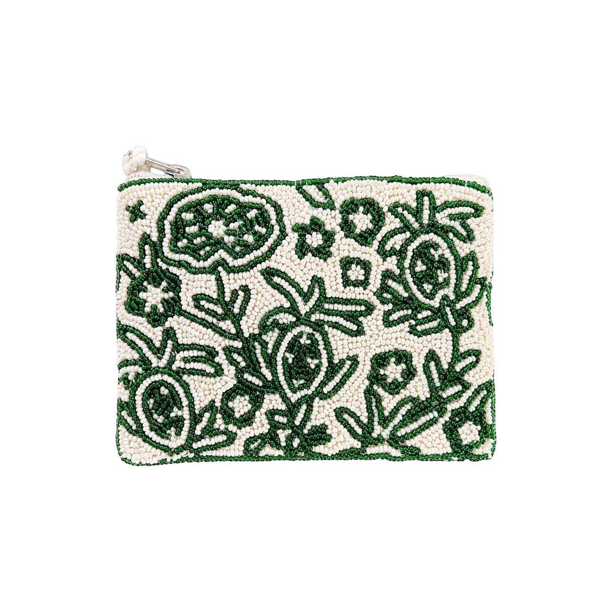 Emerald Green Embroidered Pouch – Image 2 | JOYCO