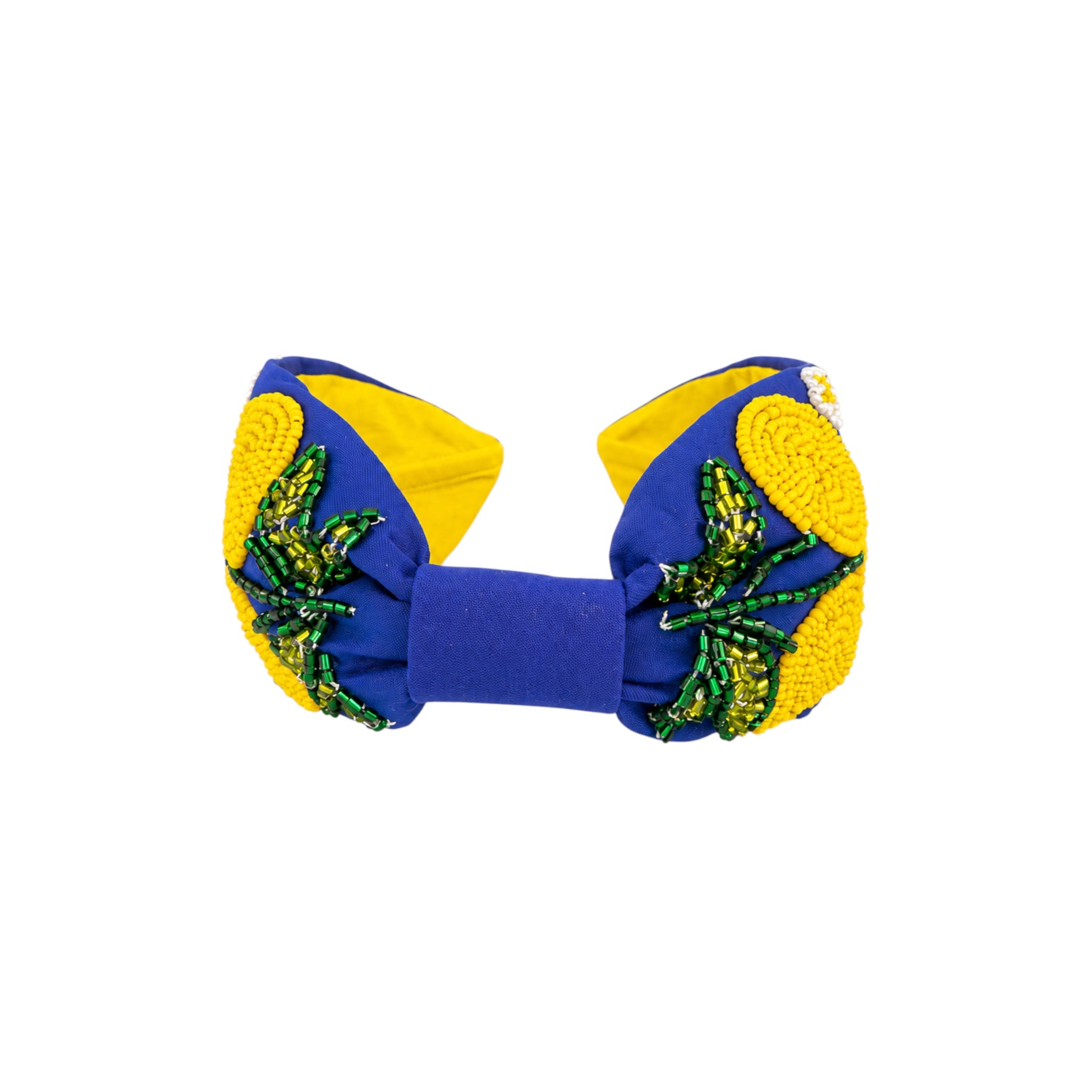 Capri Lemon Embroidered Women Headband – Image 2 | JOYCO