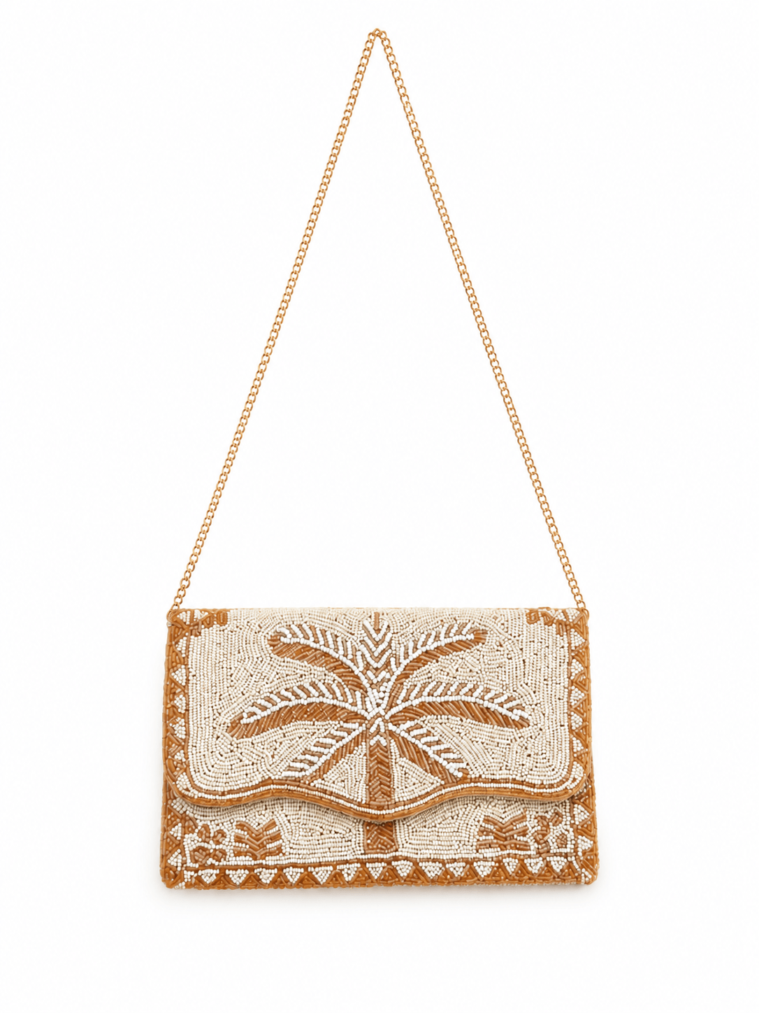 Palm Glow Embroidered Clutch – Image 2 | JOYCO