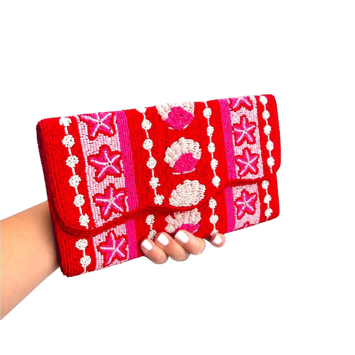 Coral Royale Embroidered Clutch – Image 4 | JOYCO