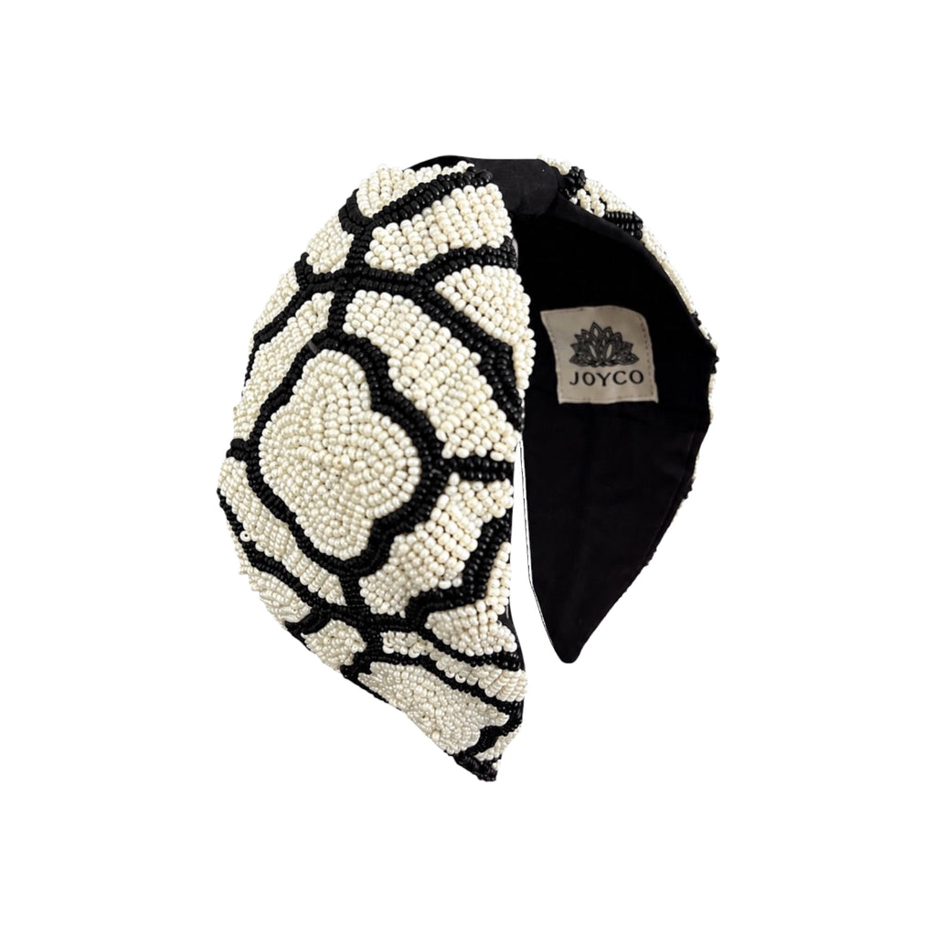 Maison Blanc Embroidered Women Headband – Front View | JOYCO