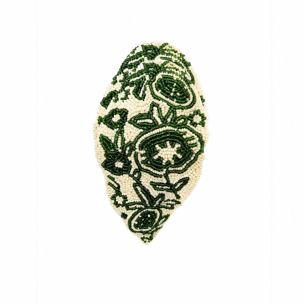Emerald Green Embroidered Women Headband – Image 2 | JOYCO