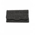 Black Orchid Embroidered Clutch – Image 1 | JOYCO
