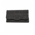 Black Orchid Embroidered Clutch – Image 1 | JOYCO