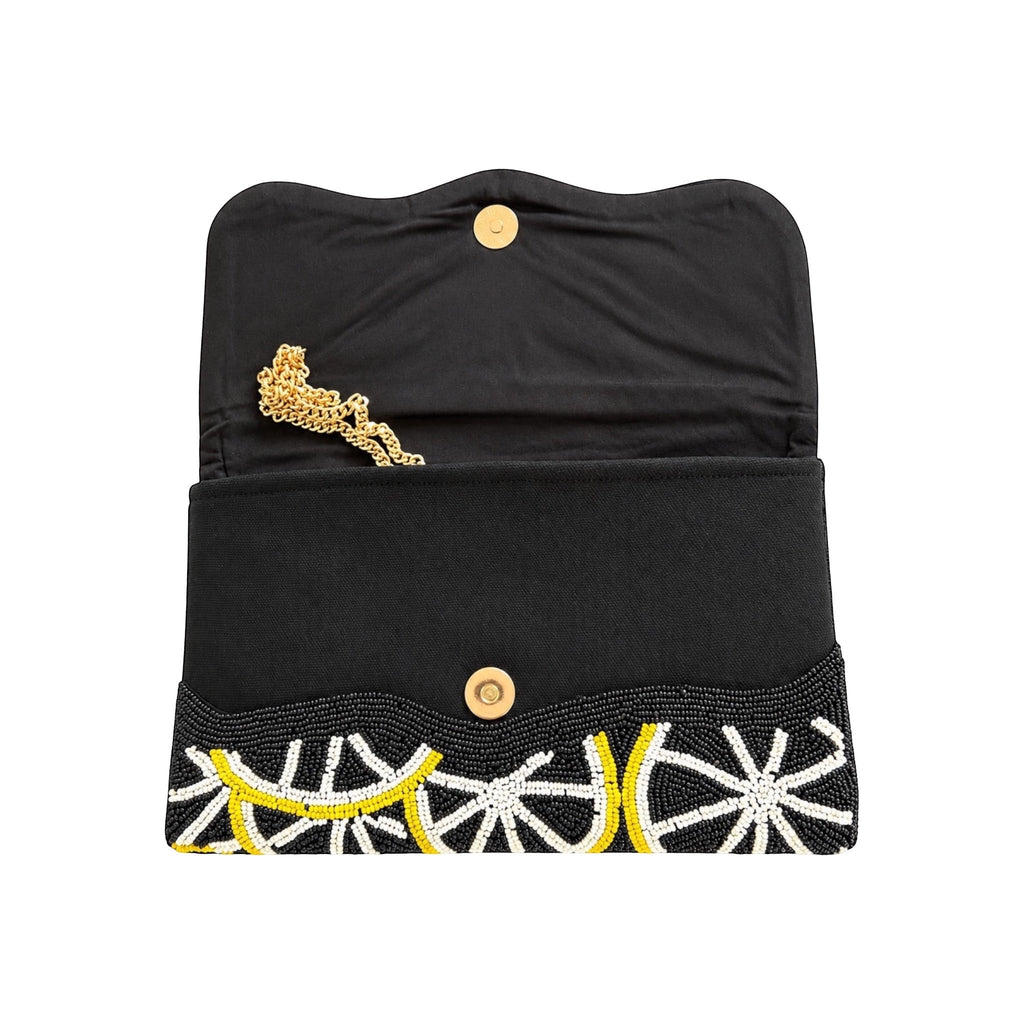 Lemon Dolce Embroidered Clutch – Image 3 | JOYCO