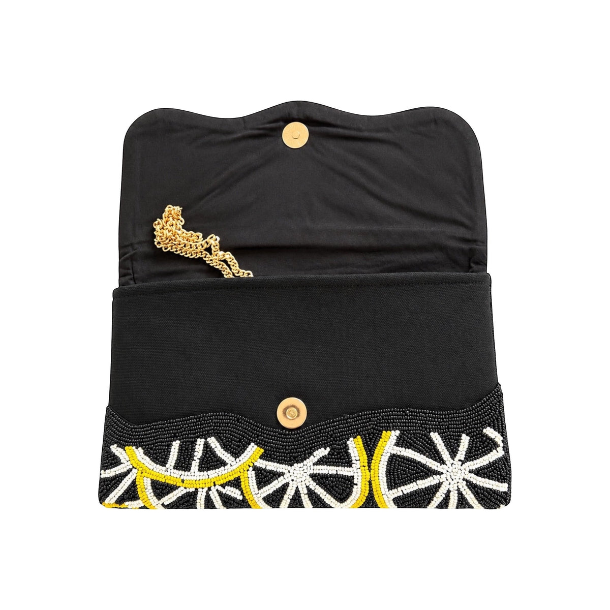 Lemon Dolce Embroidered Clutch – Image 3 | JOYCO