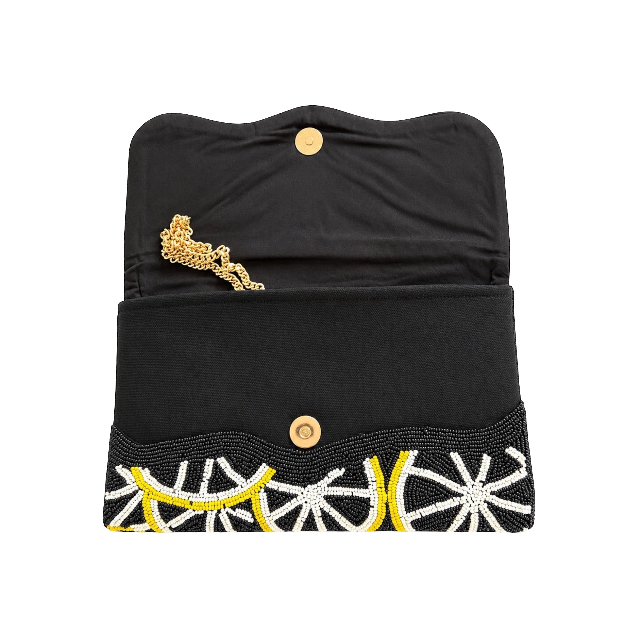 Lemon Dolce Embroidered Clutch – Image 3 | JOYCO