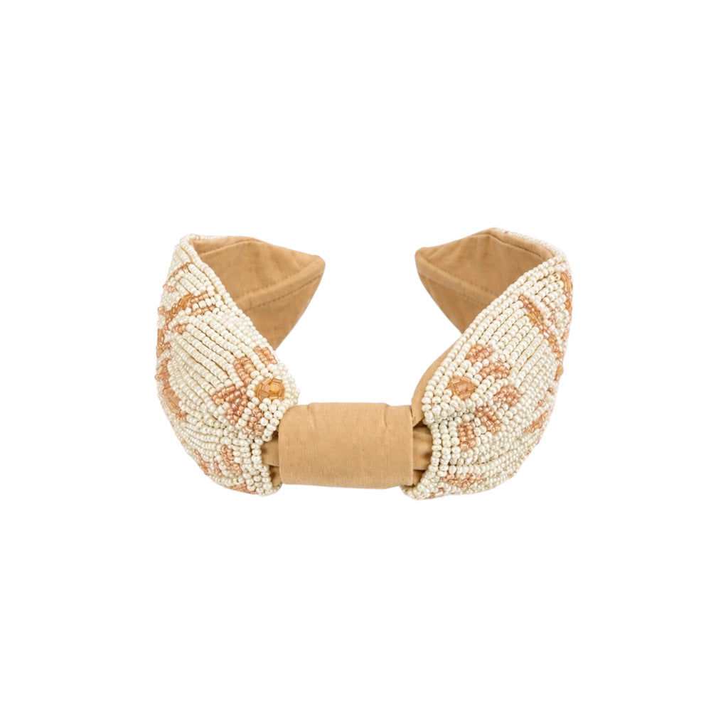 Palm Glow Embroidered Women Headband – Image 2 | JOYCO