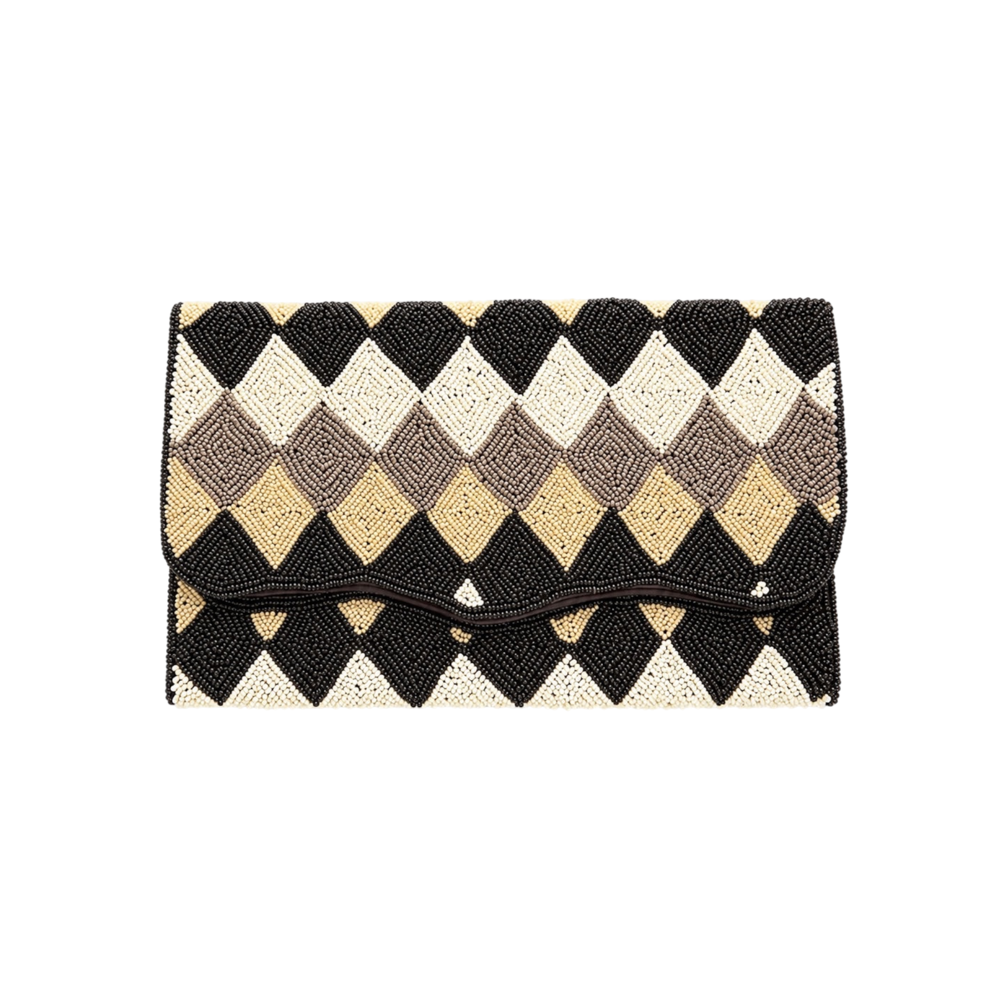 Aurora Embroidered Clutch – Front View | JOYCO