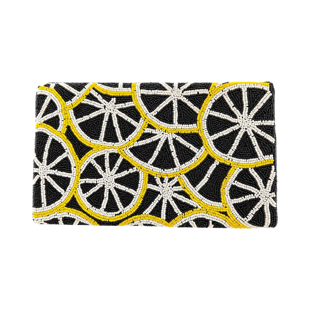 Lemon Dolce Embroidered Clutch – Image 5 | JOYCO