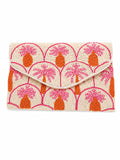 Palm Candy Embroidered Clutch
