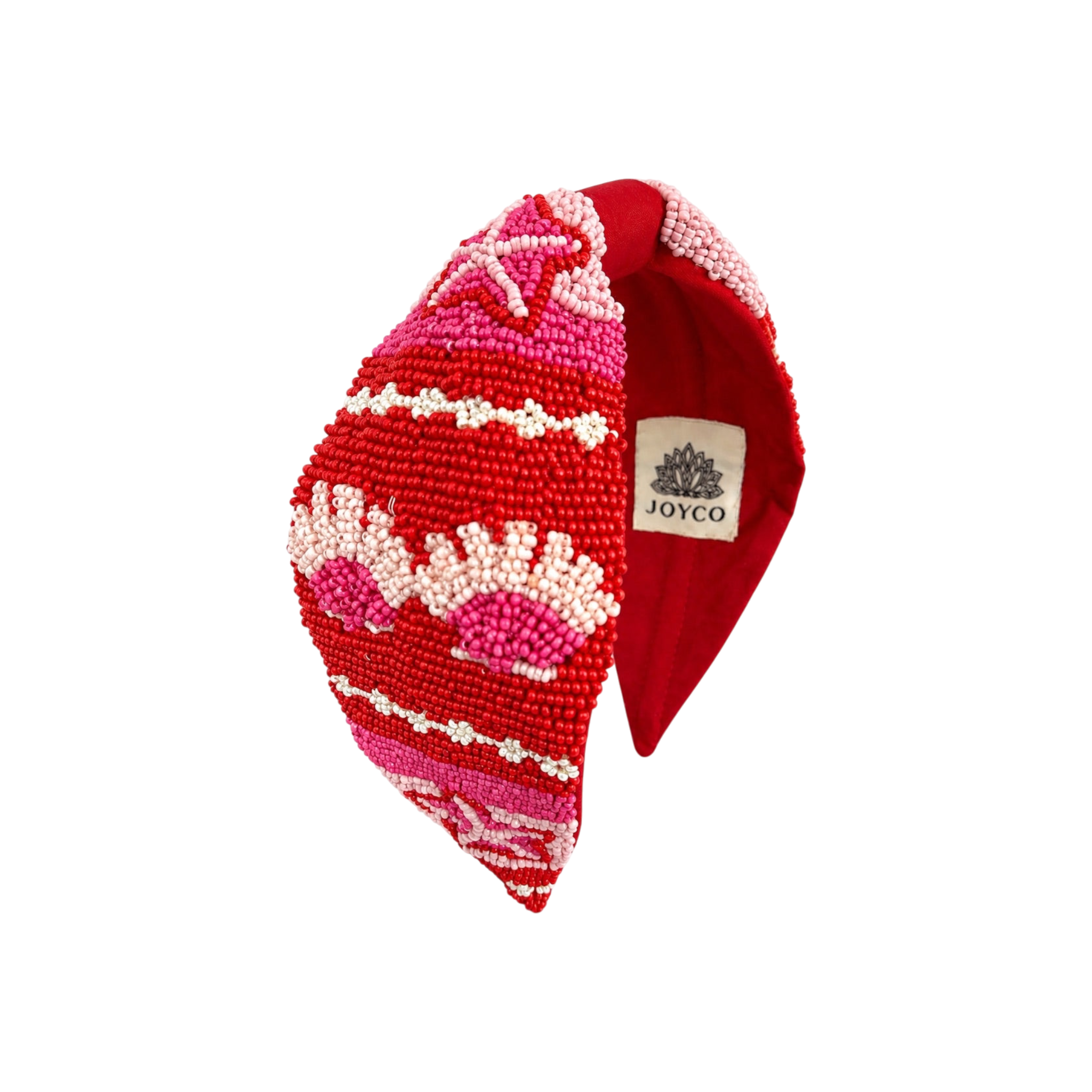 Coral Royale Embroidered Women Headband – Front View | JOYCO