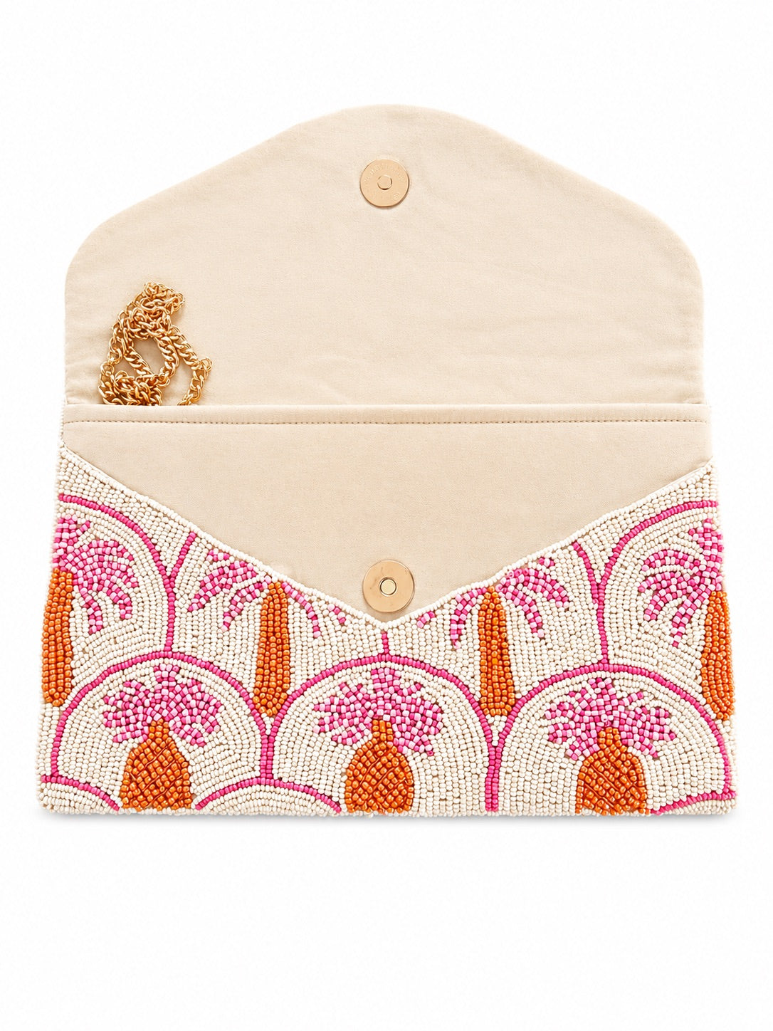 Palm Candy Embroidered Clutch