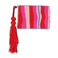 Sorbet Stripe Embroidered Pouch – Image 1 | JOYCO