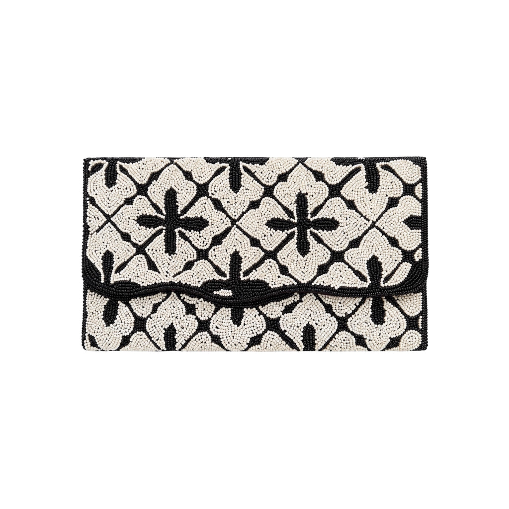 Alina Embroidered Clutch – Front View | JOYCO