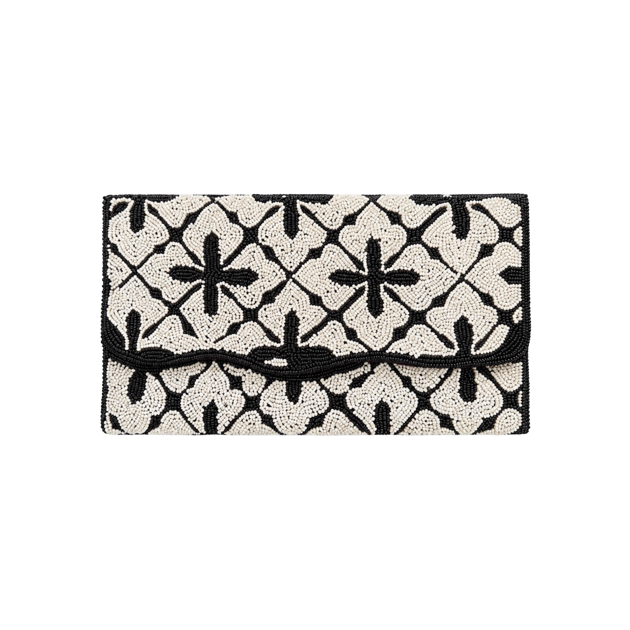 Alina Embroidered Clutch – Front View | JOYCO