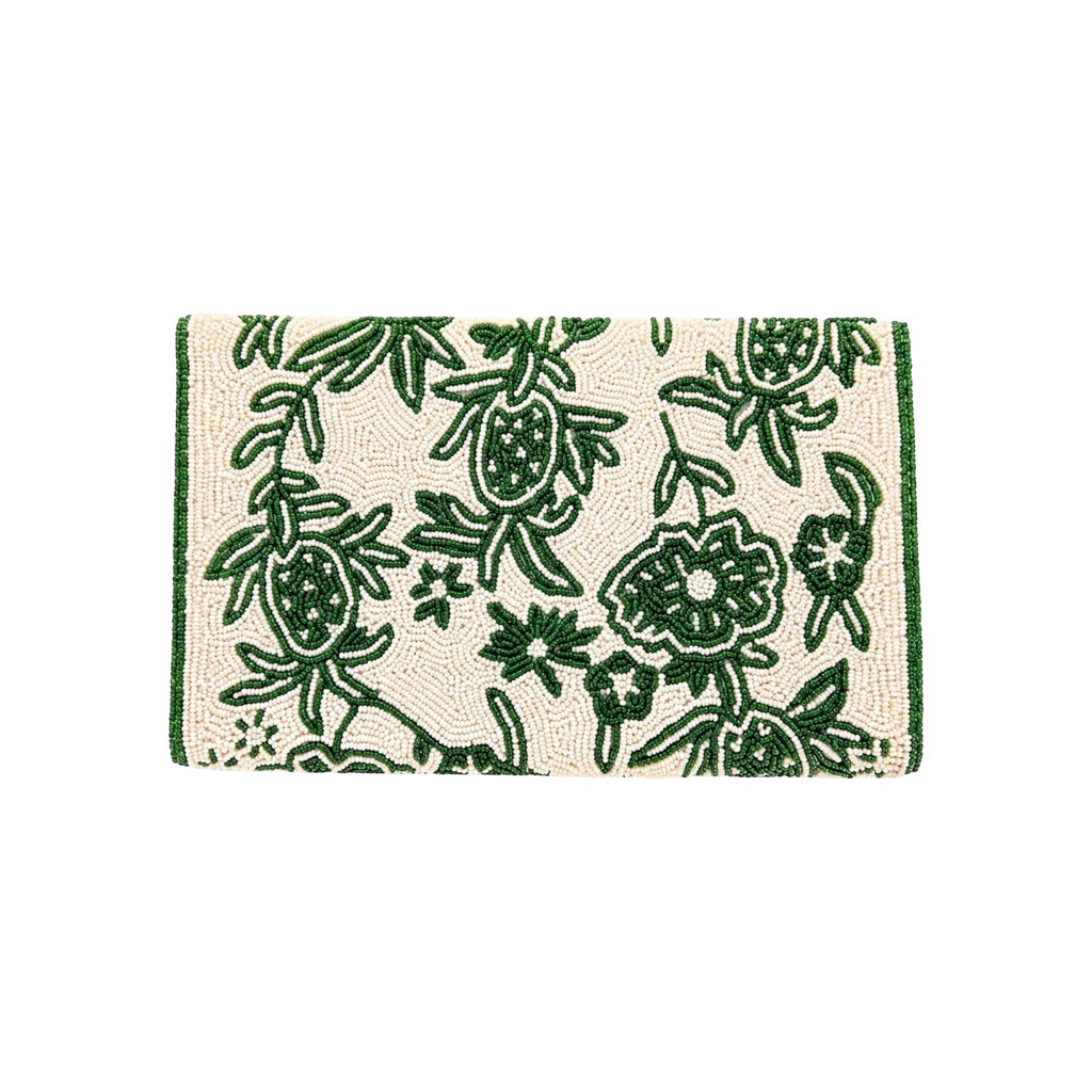 Emerald Green Embroidered Clutch – Image 5 | JOYCO