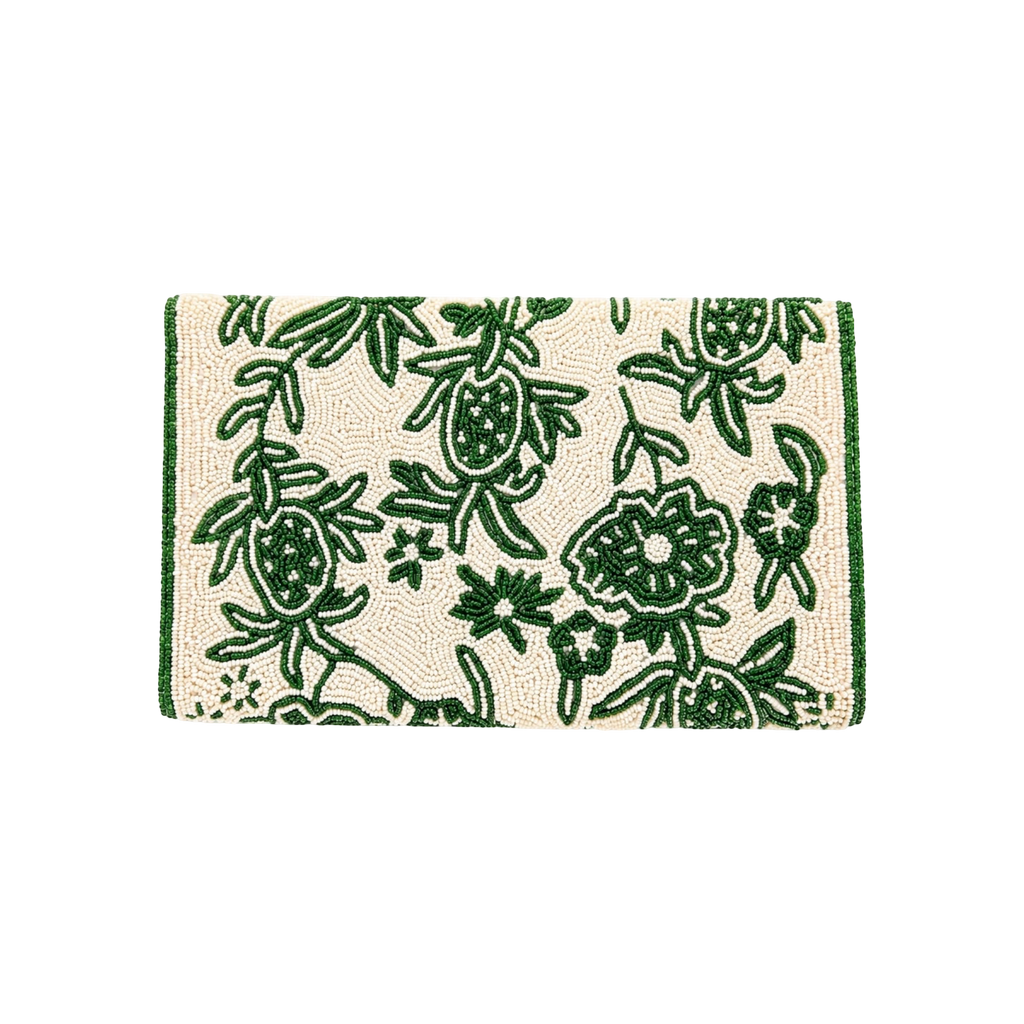 Emerald Green Embroidered Clutch – Image 5 | JOYCO