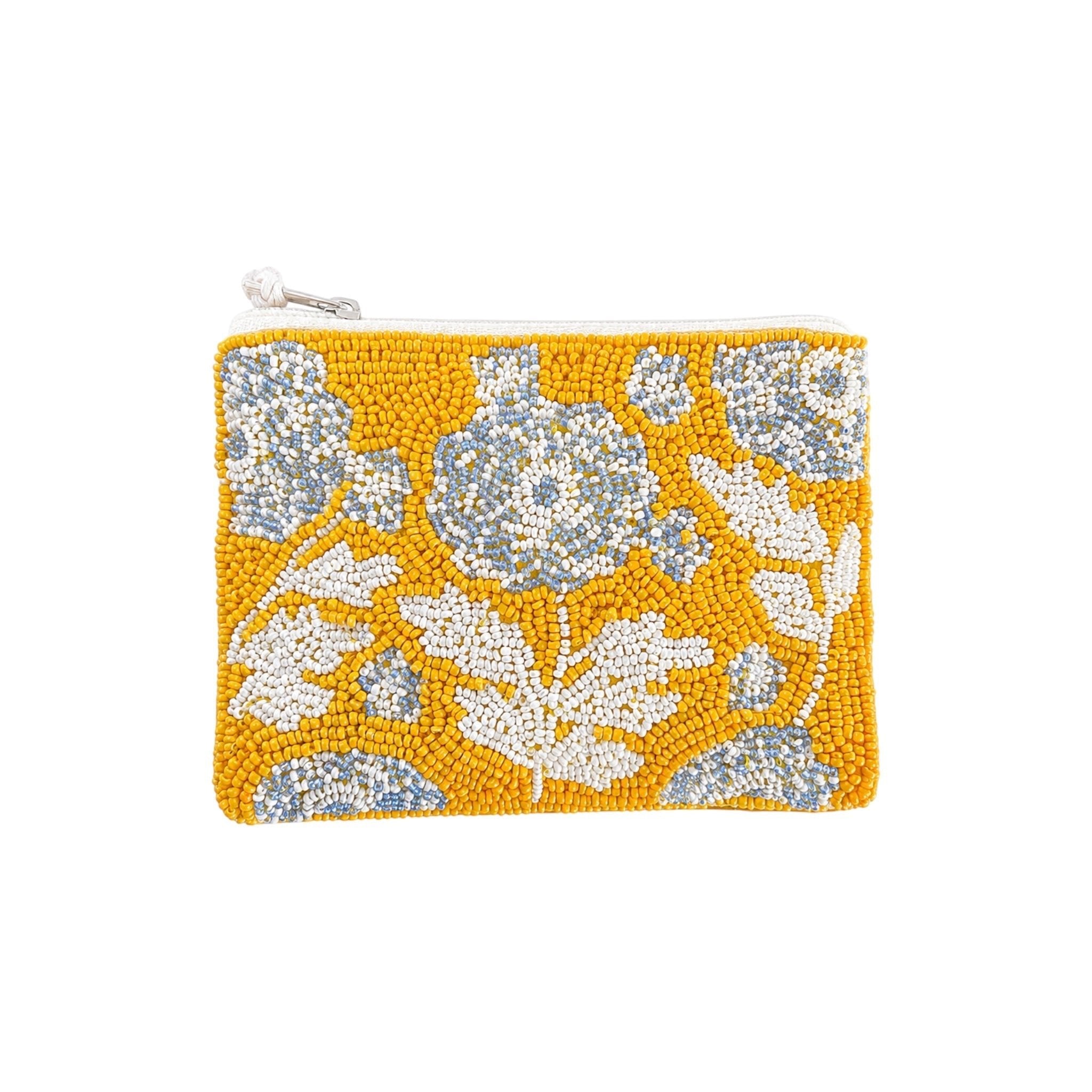 Soleil Bloom Embroidered Pouch – Image 2 | JOYCO