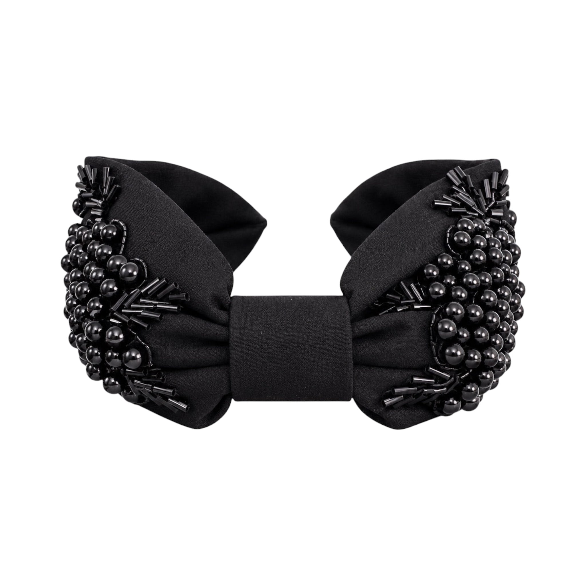 Alessia Black Embroidered Women Headband – Image 2 | JOYCO