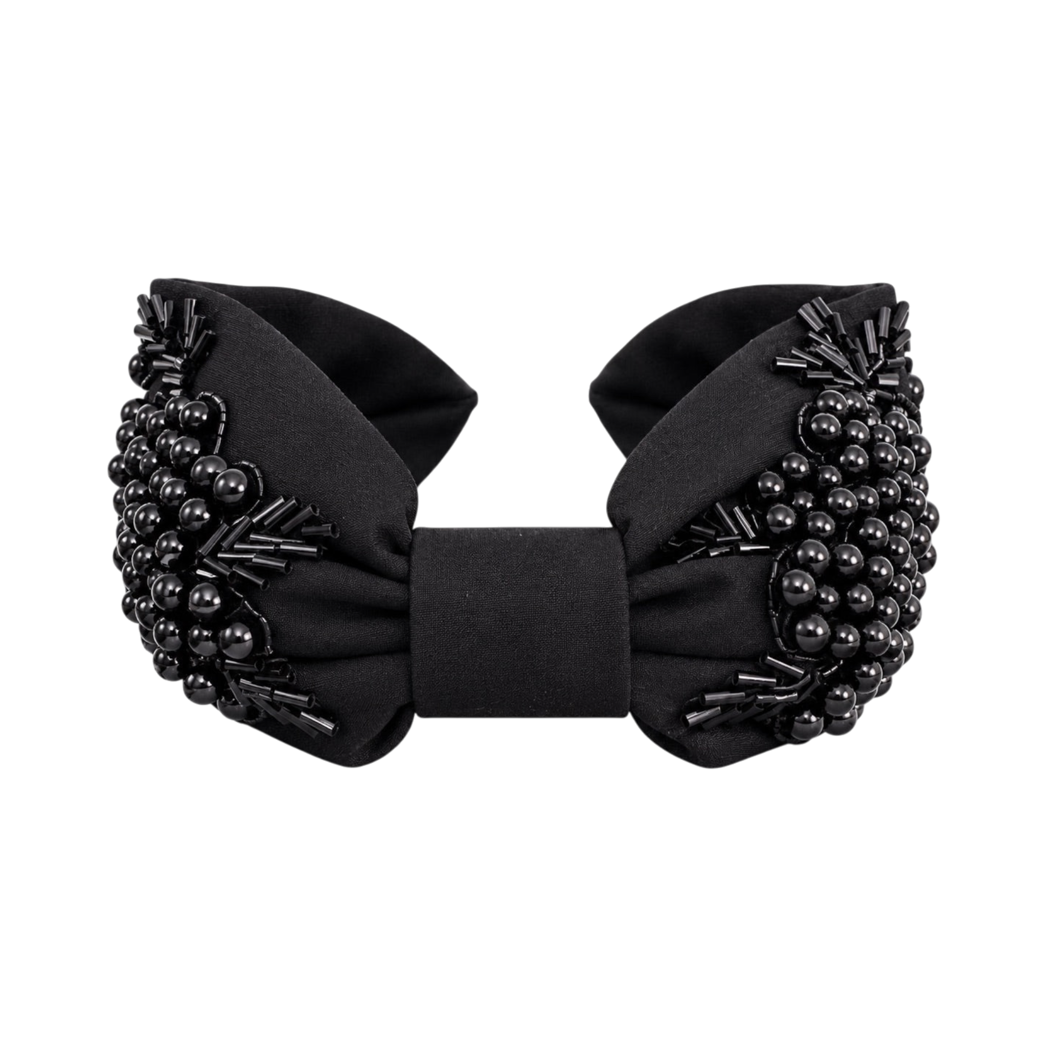 Alessia Black Embroidered Women Headband – Image 2 | JOYCO
