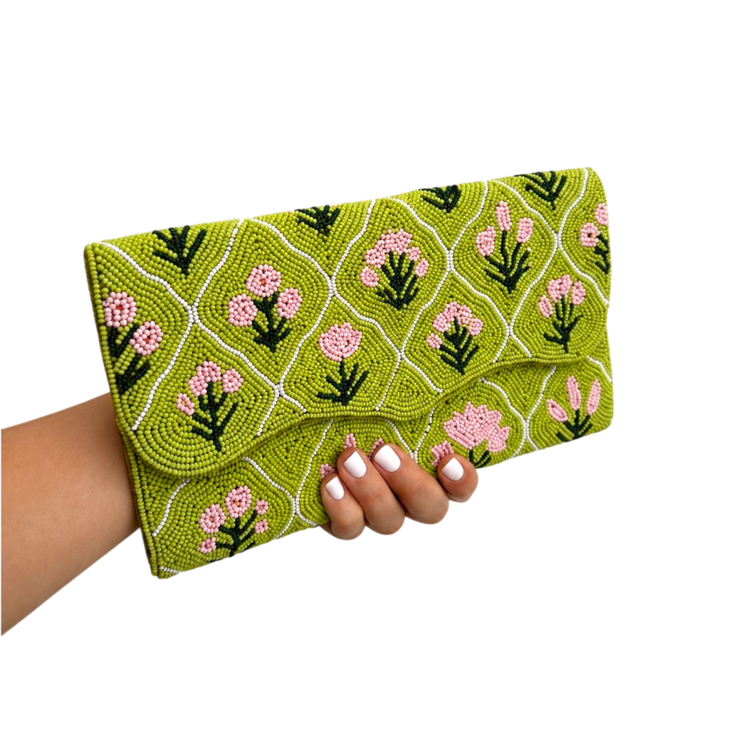 Verdant Muse Embroidered Clutch – Image 4 | JOYCO
