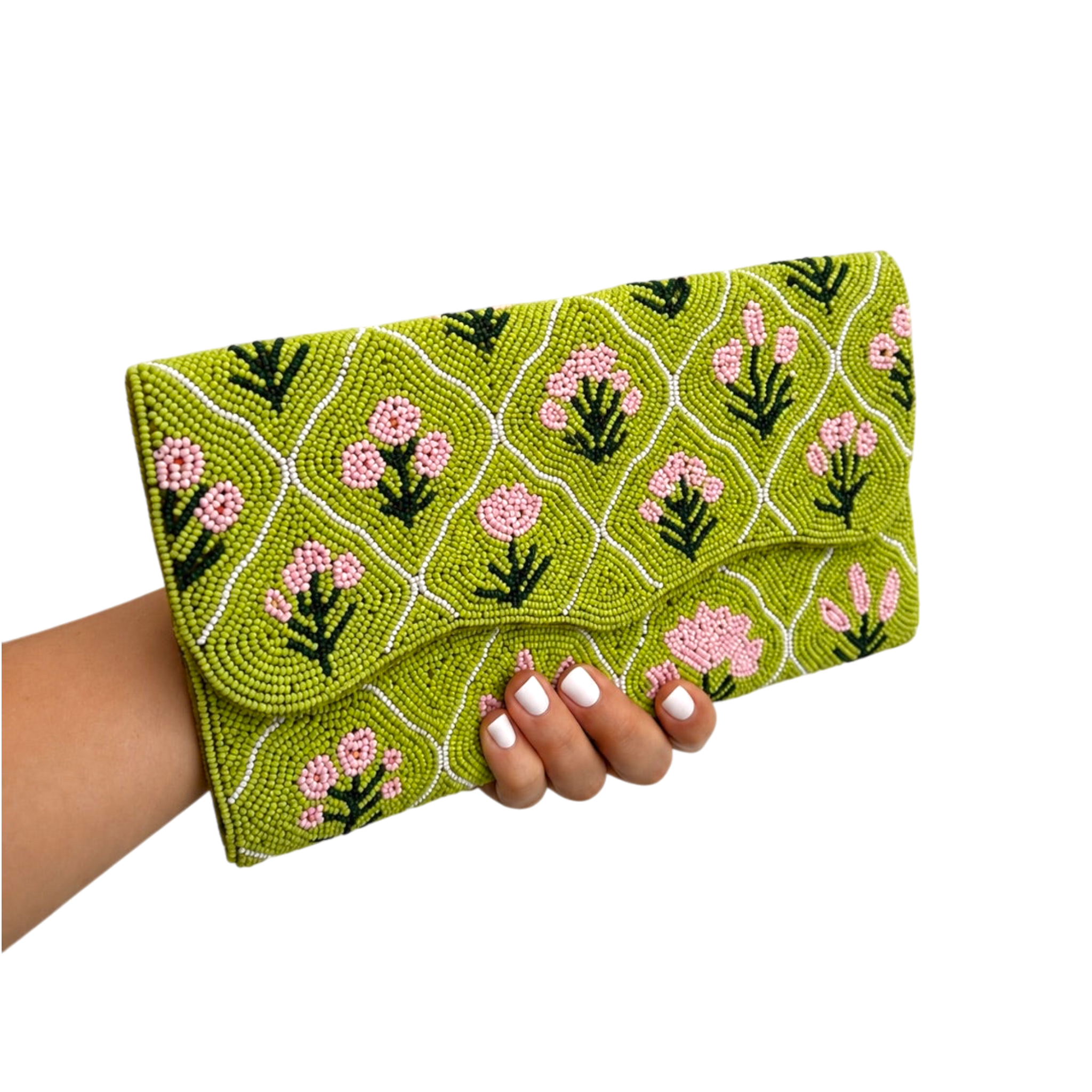 Verdant Muse Embroidered Clutch – Image 4 | JOYCO