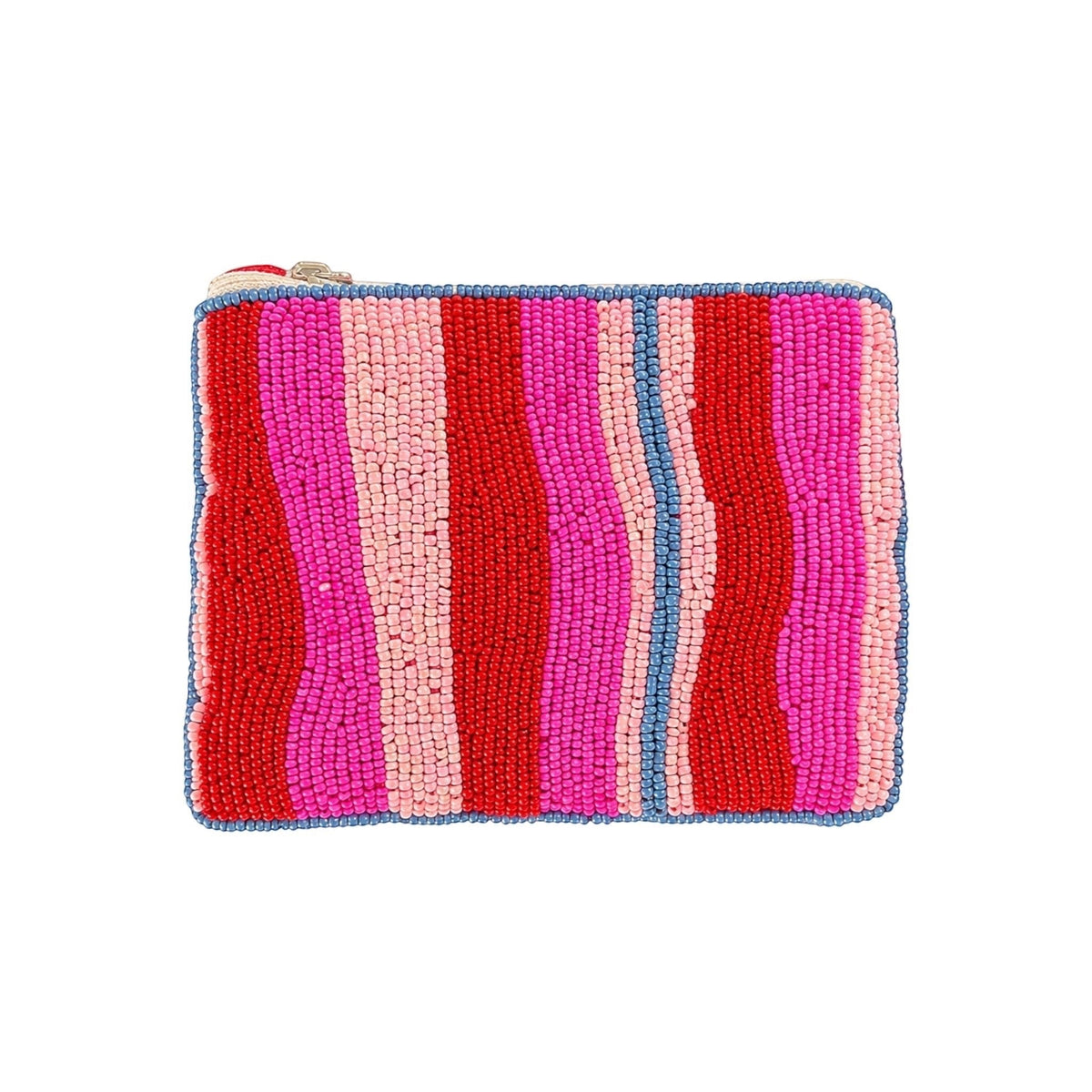 Sorbet Stripe Embroidered Pouch – Image 2 | JOYCO