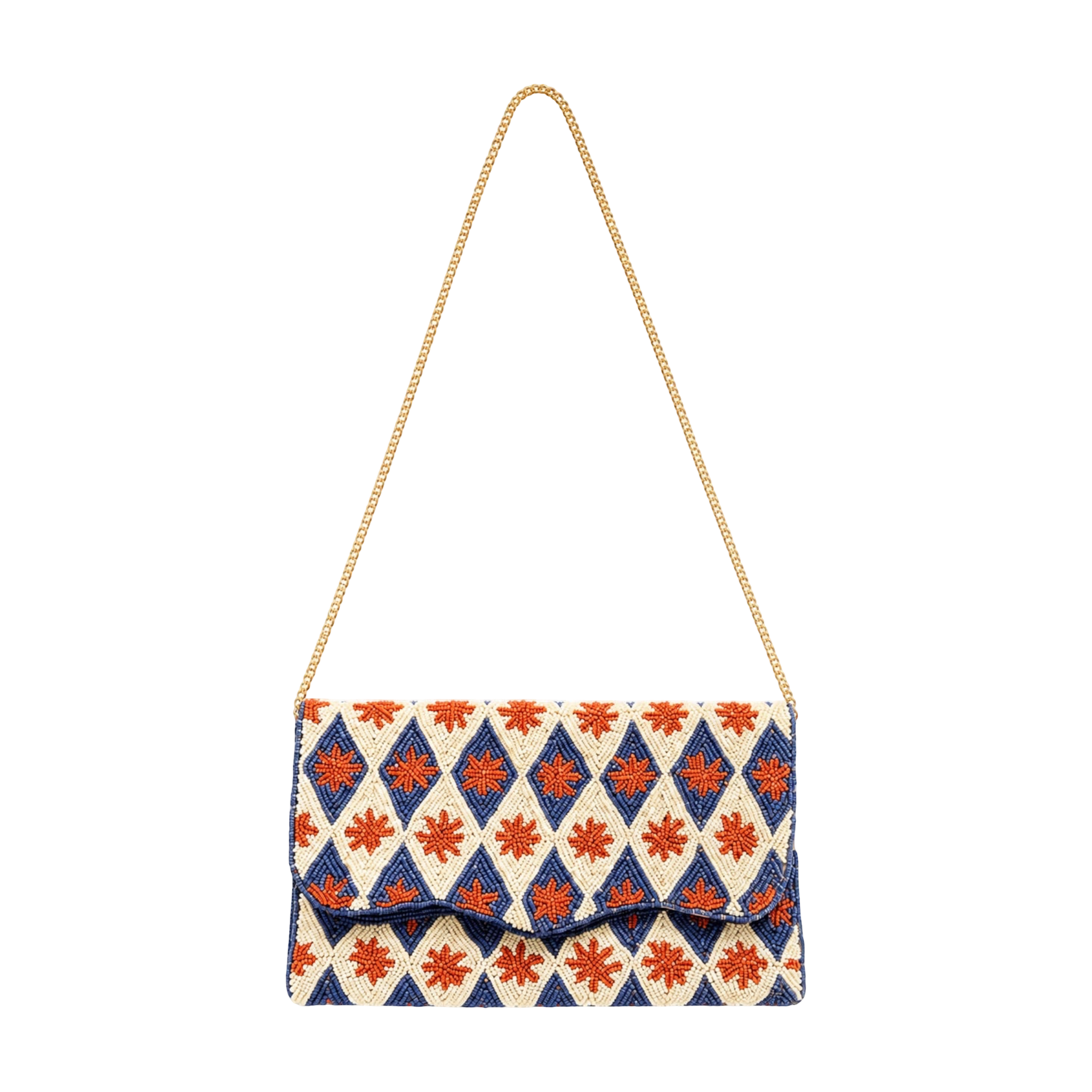Golden Azure  Embroidered Clutch – Image 2 | JOYCO