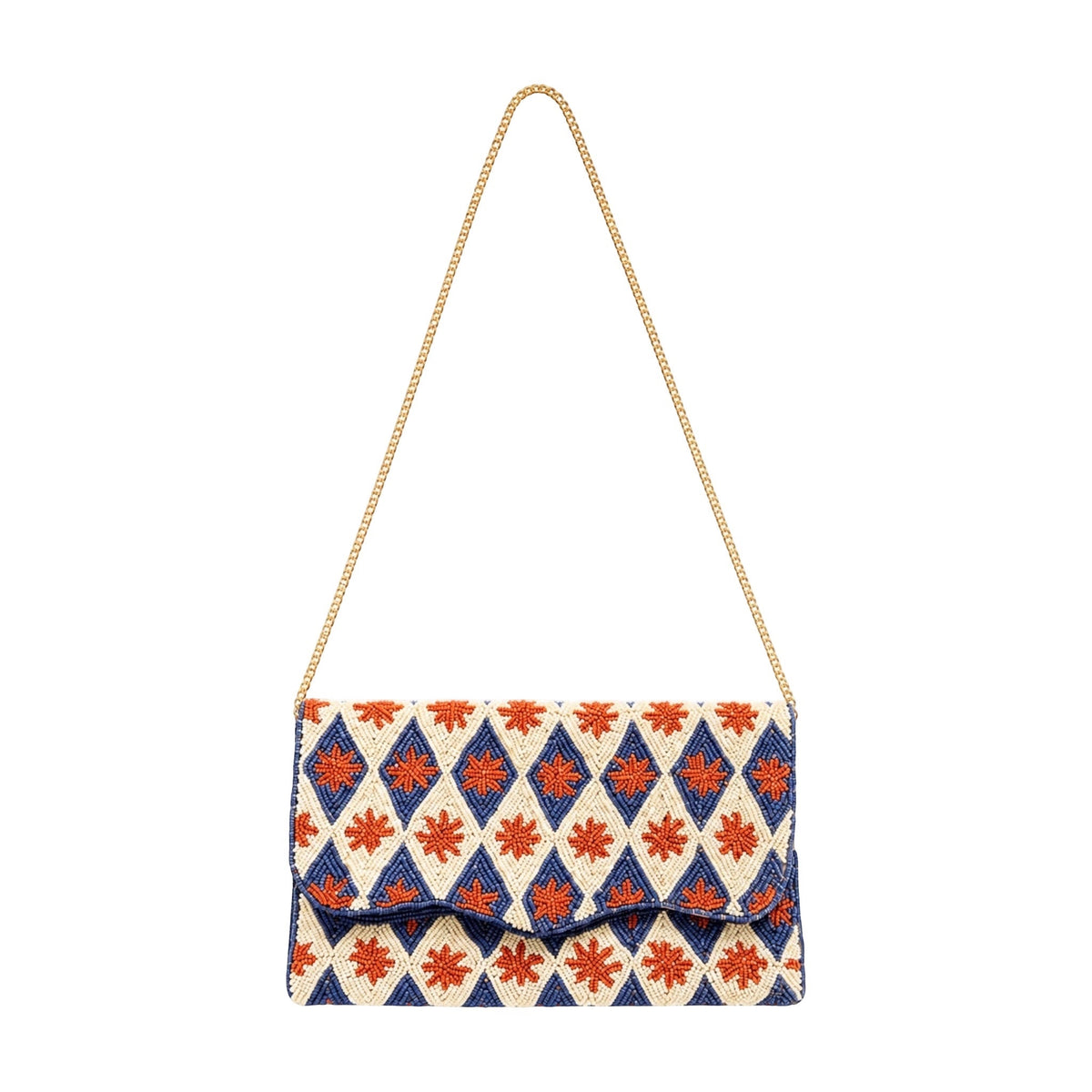 Golden Azure  Embroidered Clutch – Image 2 | JOYCO