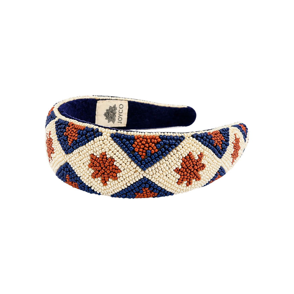 Golden Azure Embroidered Women Classic Headband – Image 2 | JOYCO