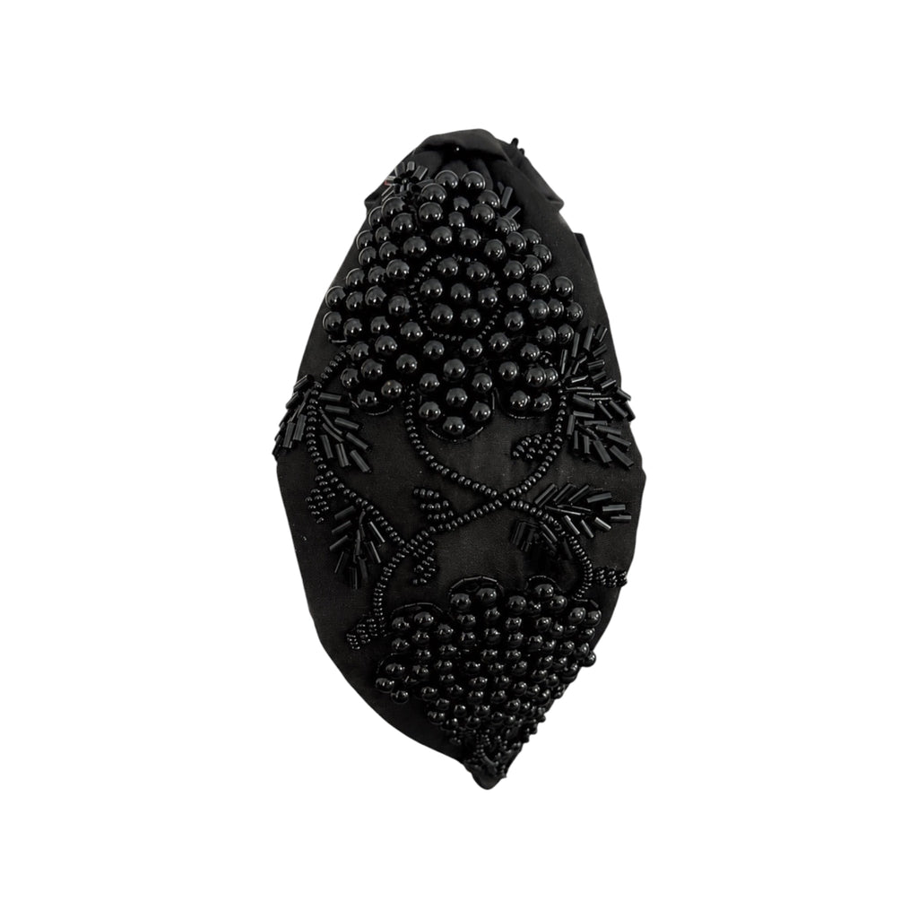 Alessia Black Embroidered Women Headband – Image 4 | JOYCO