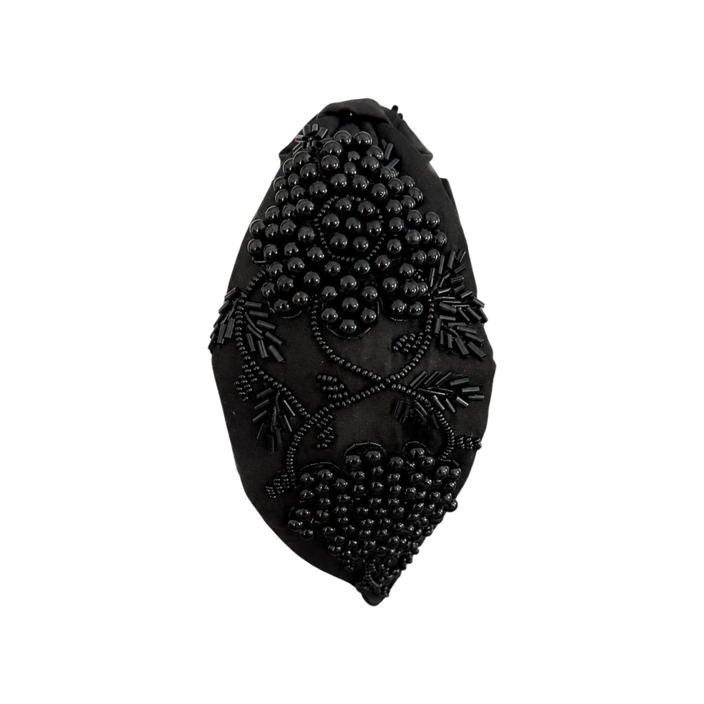 Alessia Black Embroidered Women Headband – Image 4 | JOYCO