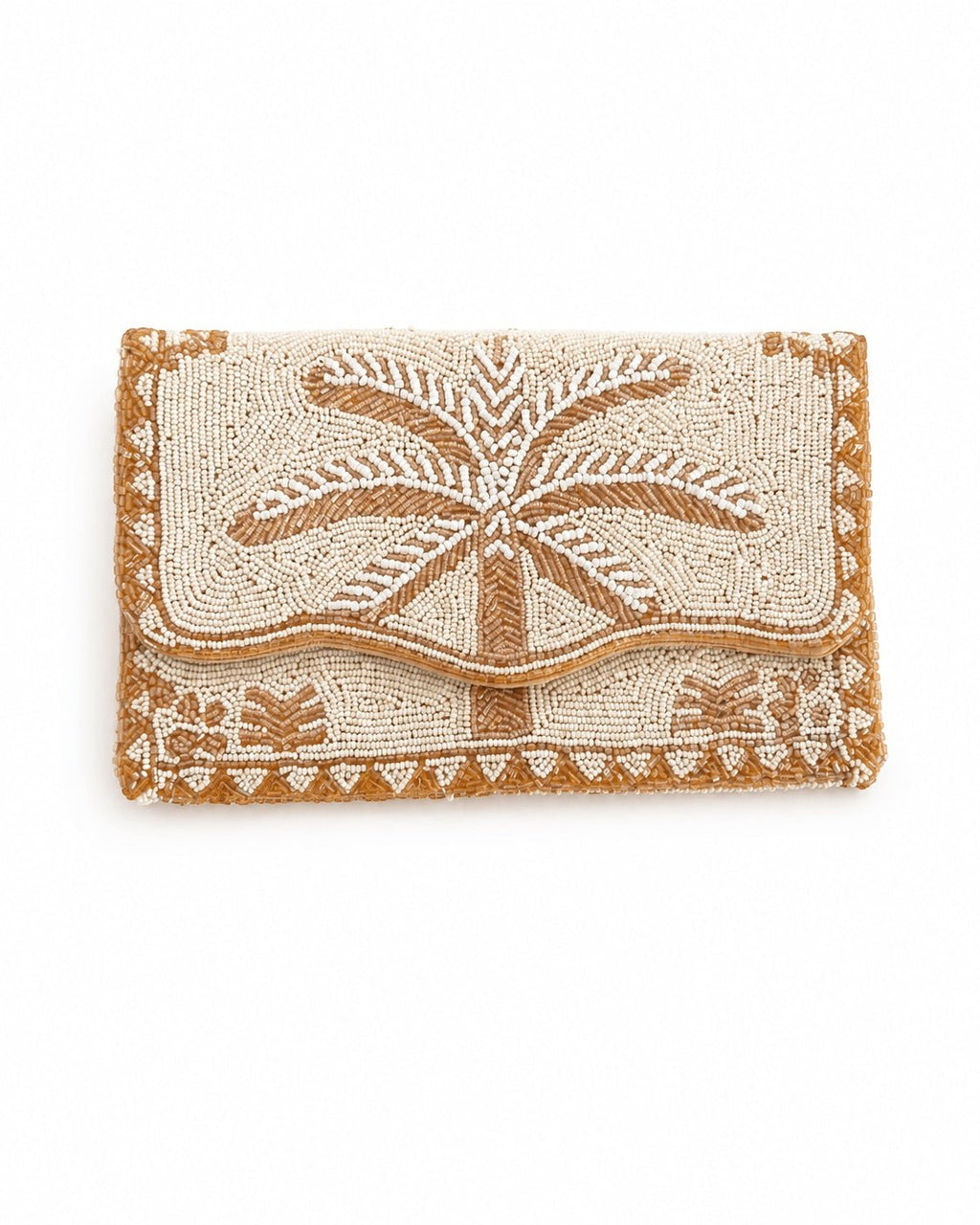 Palm Glow Embroidered Clutch – Image 1 | JOYCO
