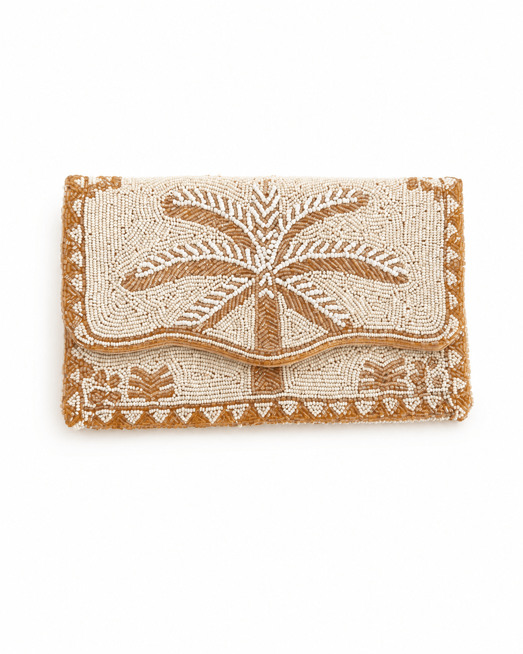 Palm Glow Embroidered Clutch – Image 1 | JOYCO
