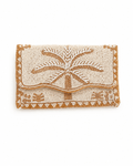 Palm Glow Embroidered Clutch – Image 1 | JOYCO