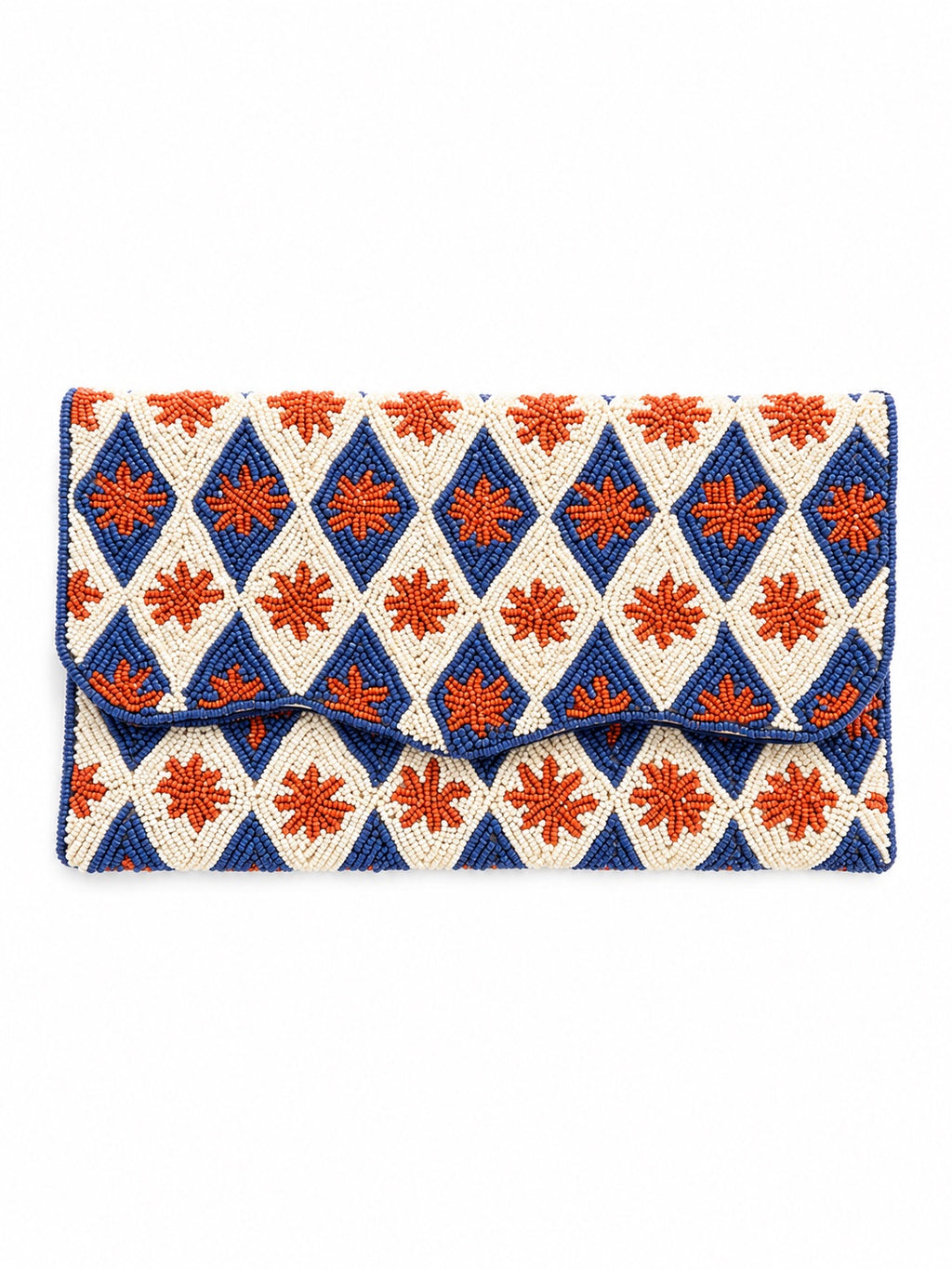 Golden Azure  Embroidered Clutch