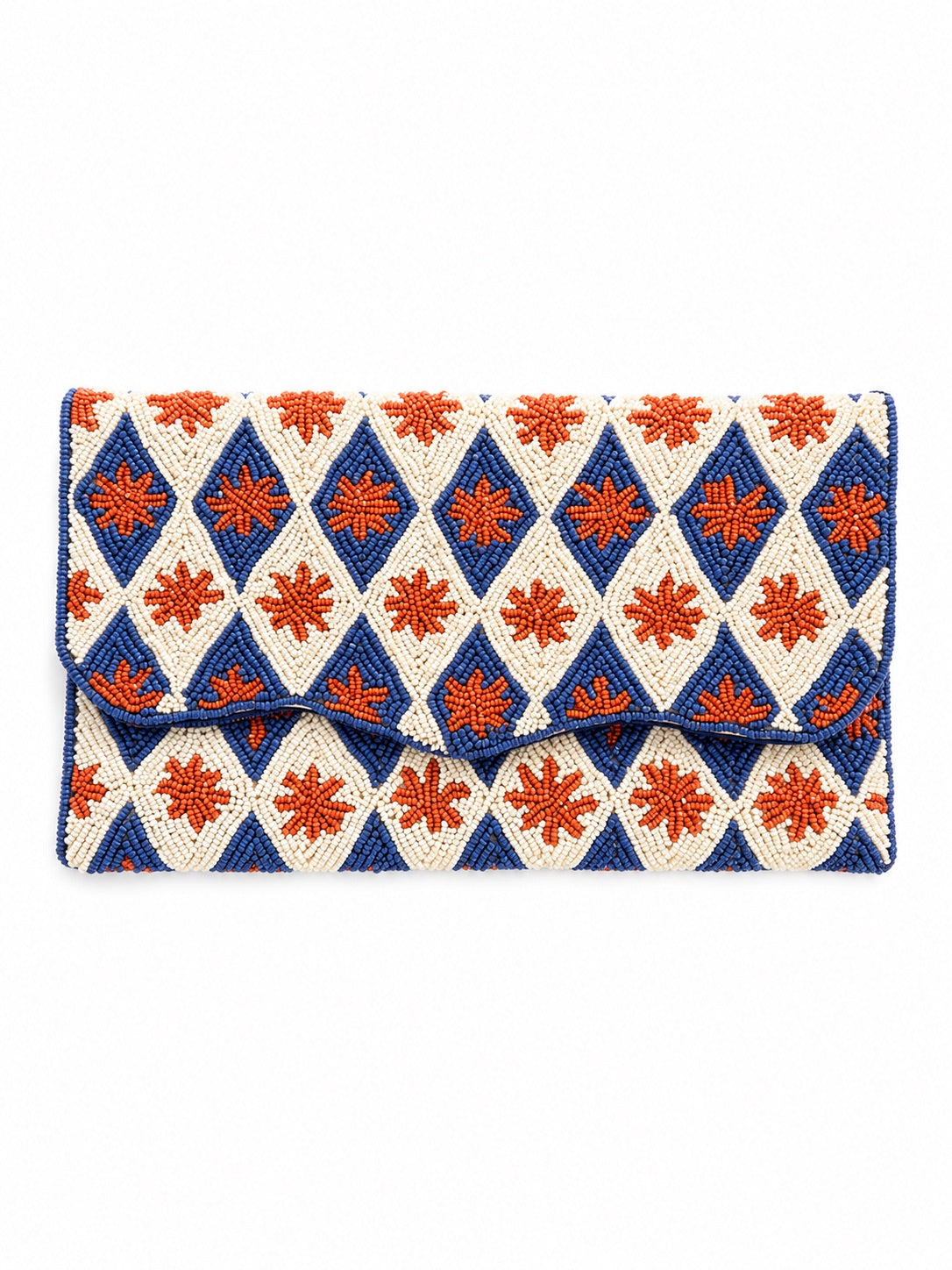 Golden Azure  Embroidered Clutch