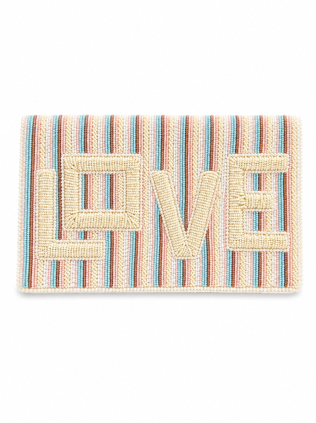 Love Embroidered Clutch