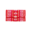Coral Royale Embroidered Clutch