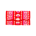 Coral Royale Embroidered Clutch – Front View | JOYCO