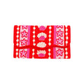 Coral Royale Embroidered Clutch – Front View | JOYCO